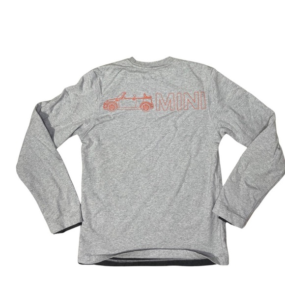 Mini Cooper Gray Long Sleeve Men's Tee - Picture 3 of 5
